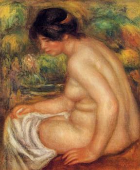 皮埃爾 奧古斯特 雷諾阿 Seated Nude in Profile, Gabrielle